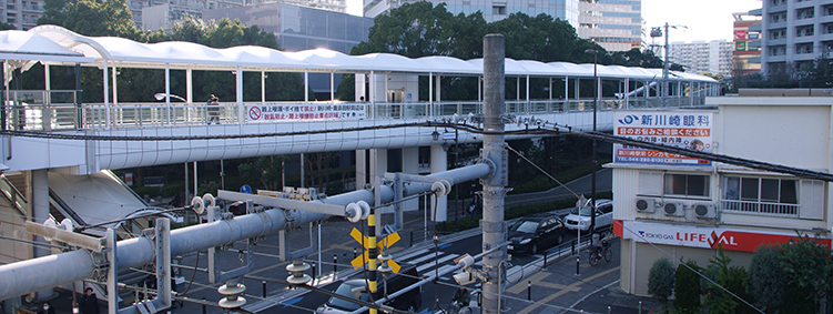 鹿島田駅ー新川崎駅間 連絡通路