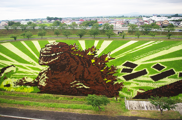 田んぼアート駅